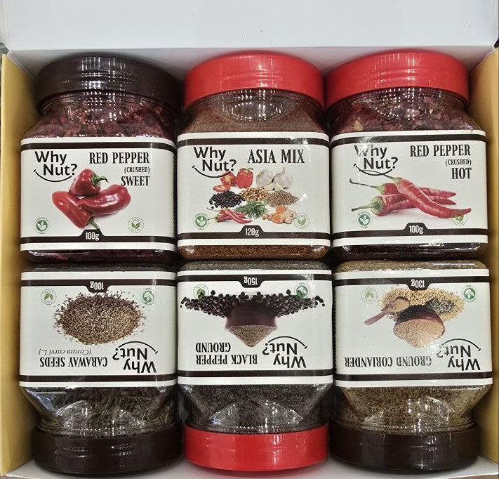 🎁 Premium Kryddbox – 6 Naturliga Kryddor