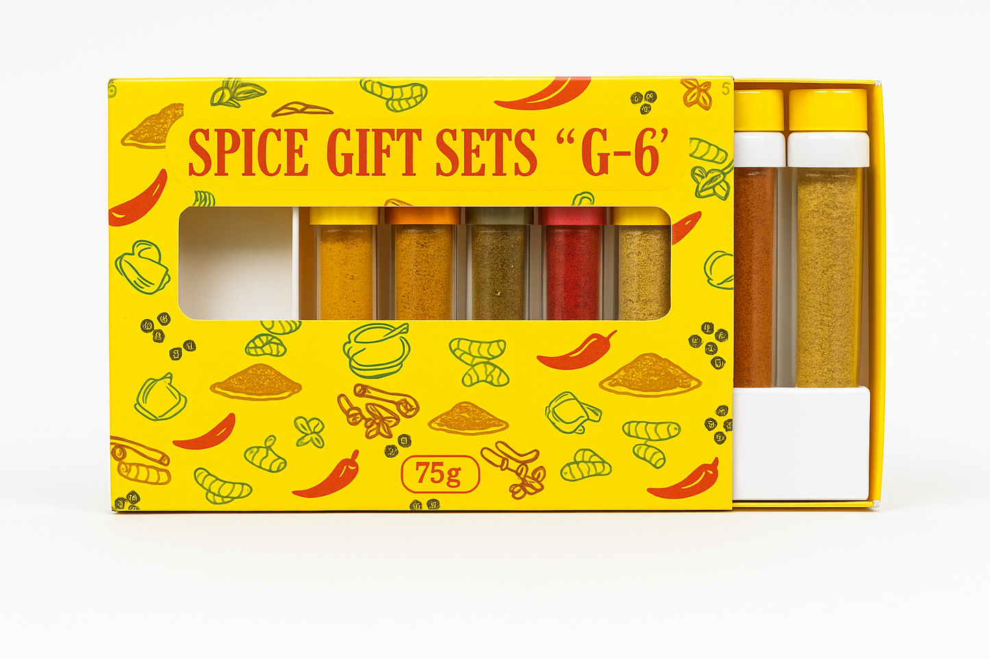 đSpice Gift Set G-6 â Premium GĂ„voset med Malda Kryddor i Tuber