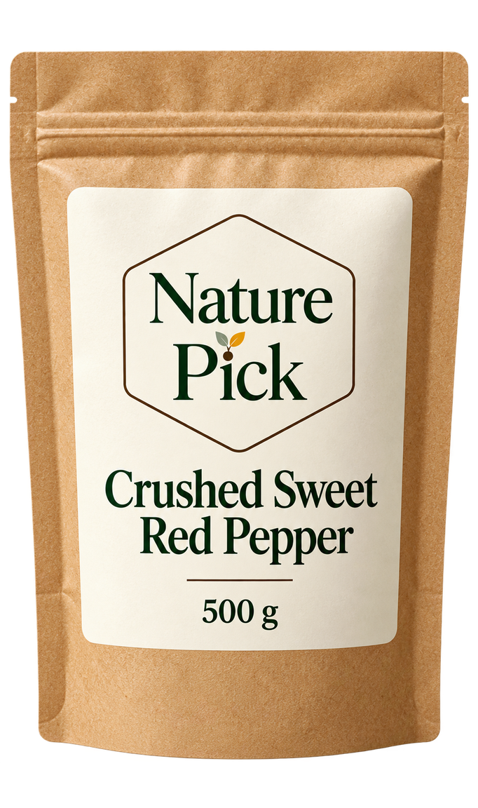 SÖT RÖD PAPRIKA, KROSSAD – 500 G