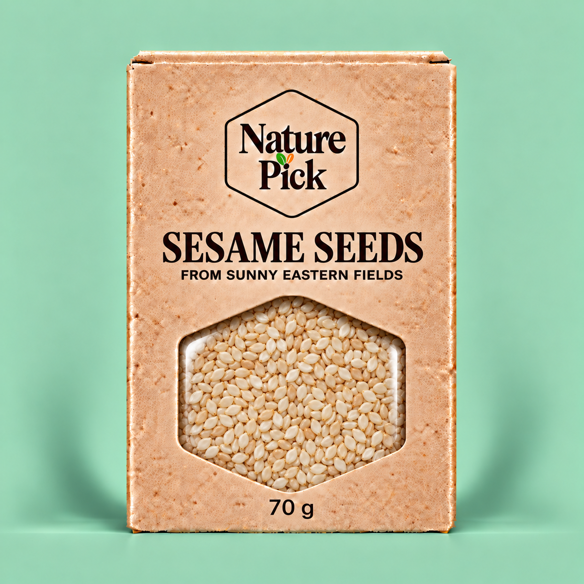 Skalade sesamfrön 70 g – Nature Pick