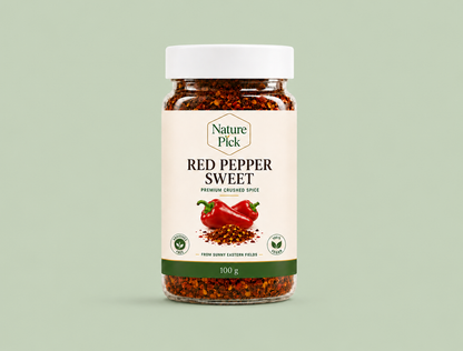 Crushed sweet pepper flakes
