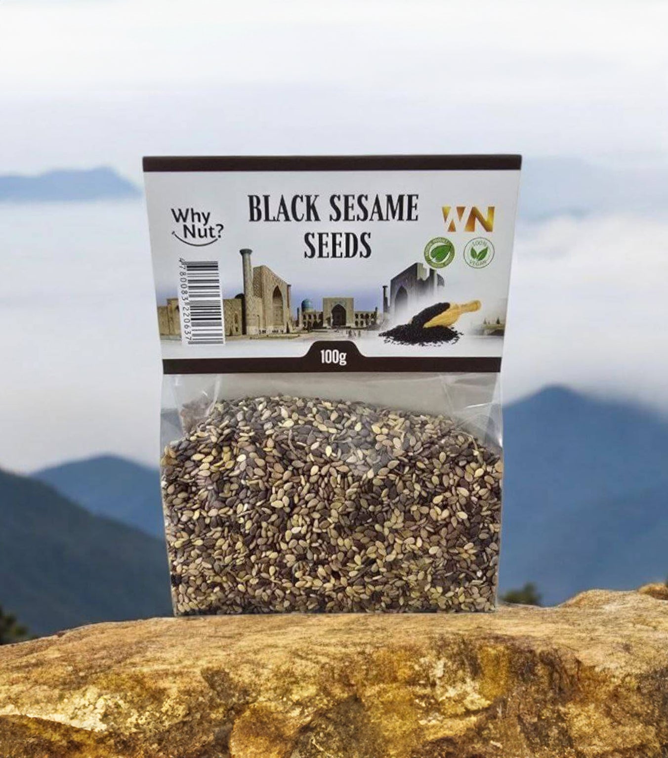 Hela Svarta Sesamfrön