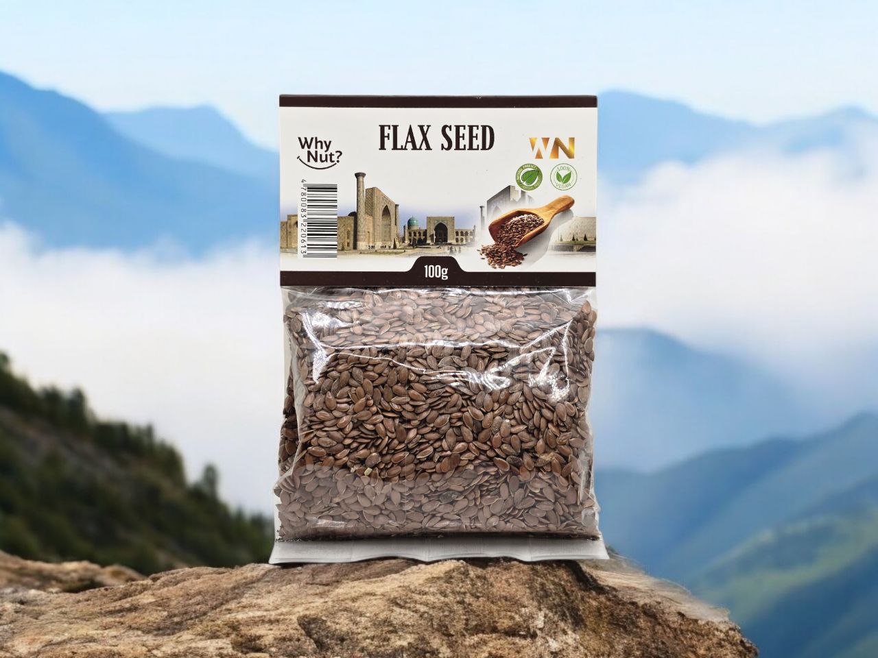 Whole flaxseeds by Nature Pick Market, nutritious source of fiber, protein, and omega-3 fatty acids, perfect for baking and smoothies.