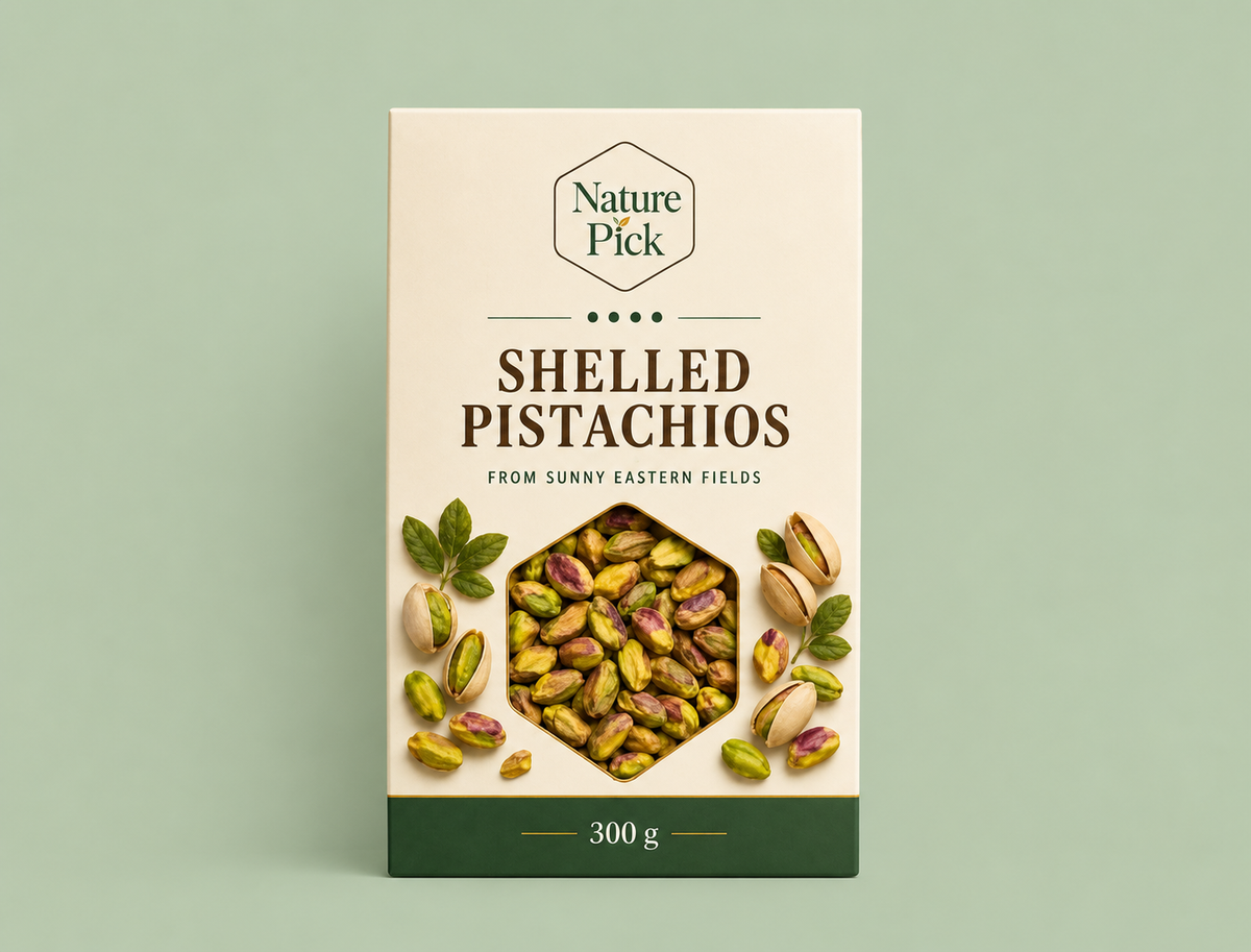 Skalade pistagenötter 300 g – Nature Pick