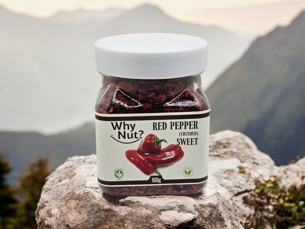 Krossad Söt Paprika by Nature Pick Market - a versatile crushed sweet red pepper spice perfect for enhancing flavors in various dishes.