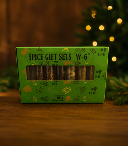 🎁 Spice Gift Set G-6 – Premium Gåvoset med hela kryddor i tuber